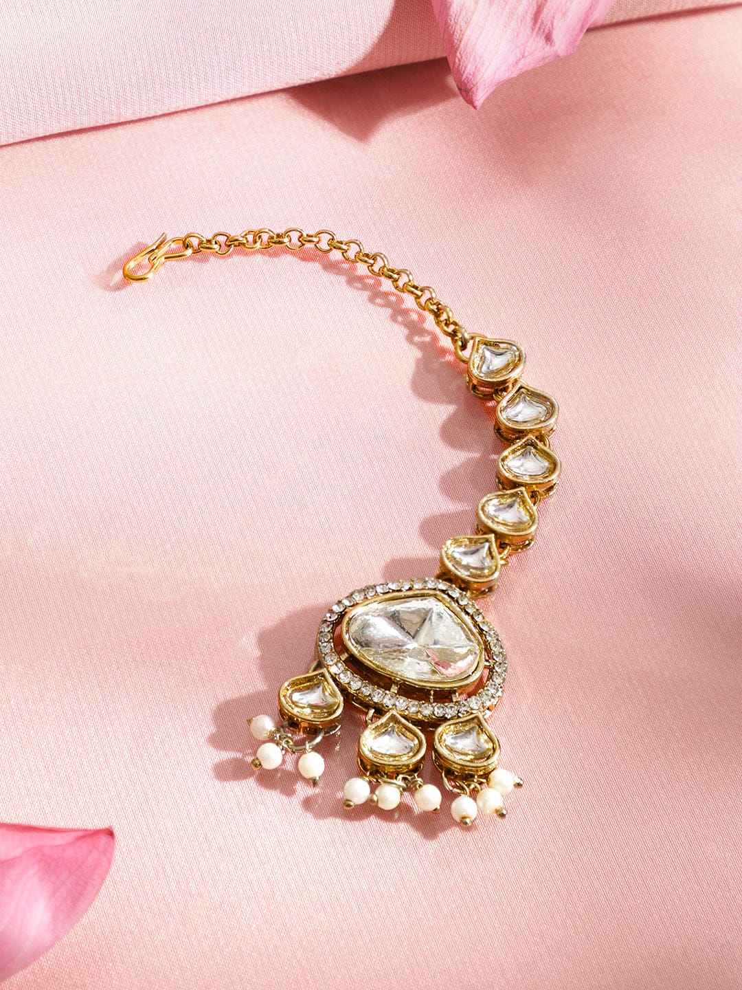 Golden Blush Kundan Necklace Set