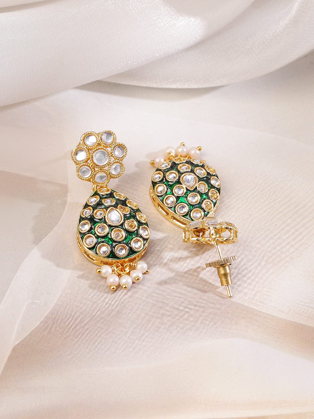 Green Muse of Kundan Necklace Set