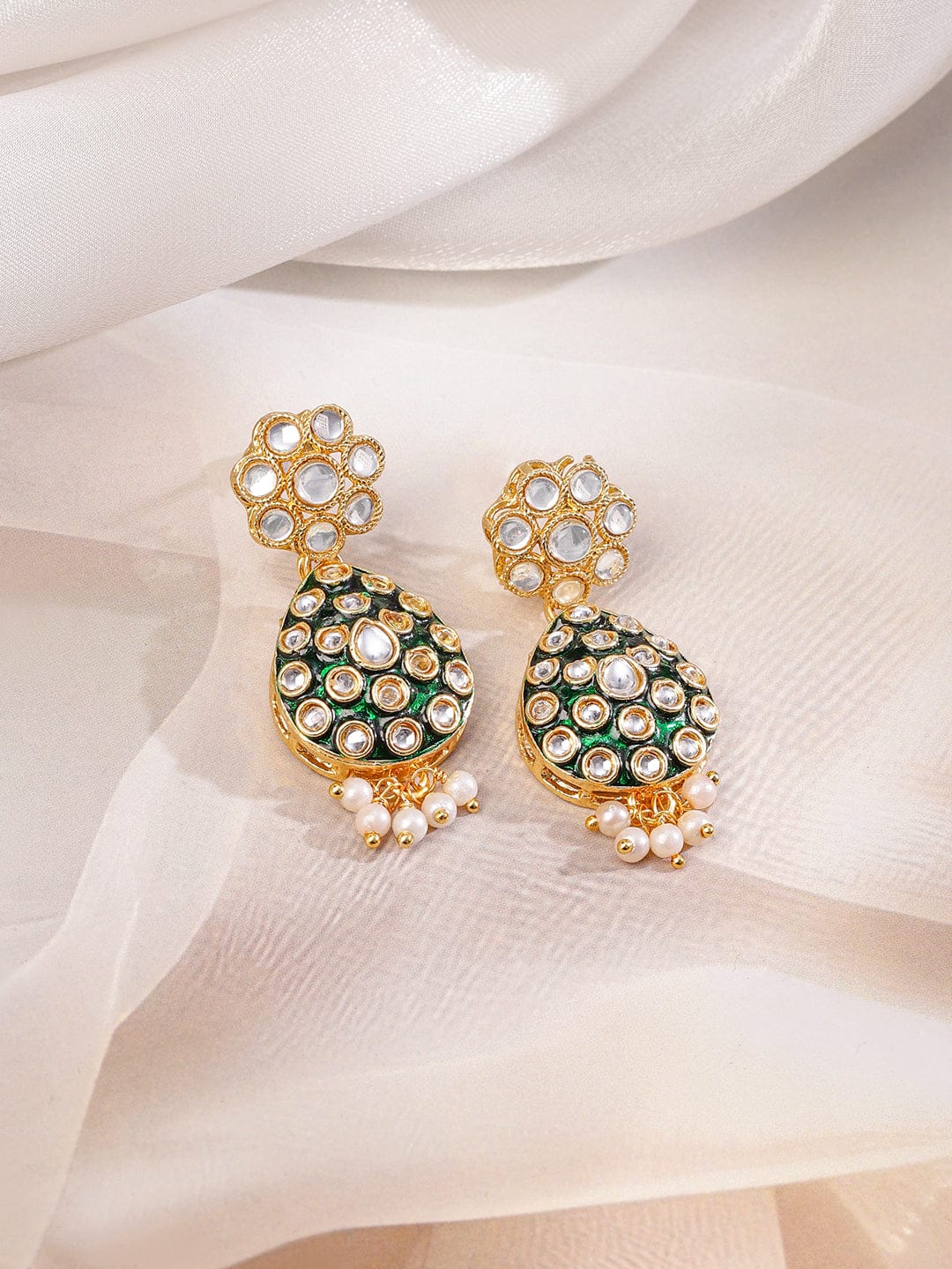 Green Muse of Kundan Necklace Set