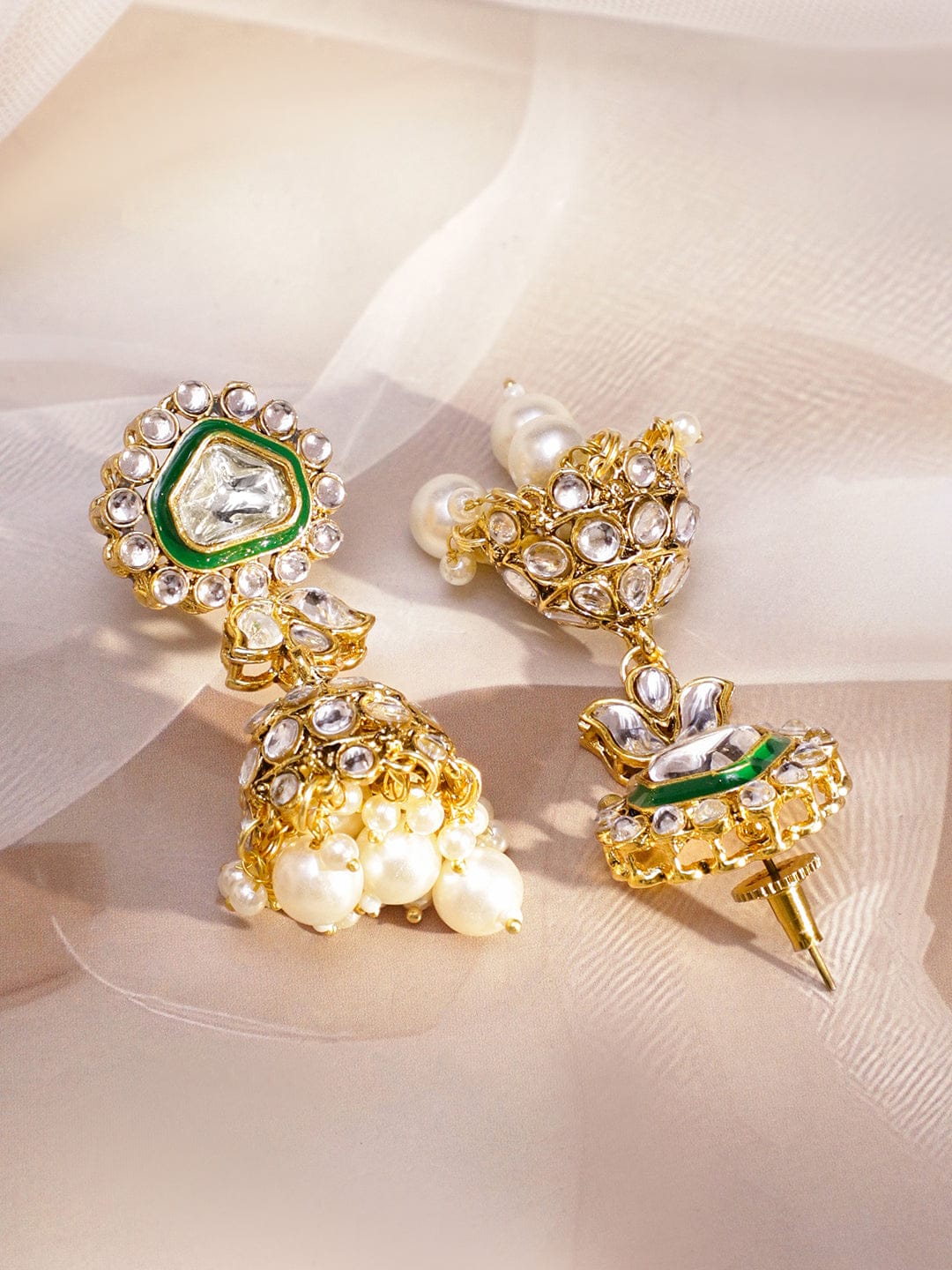 Green Symphony Kundan Necklace Set