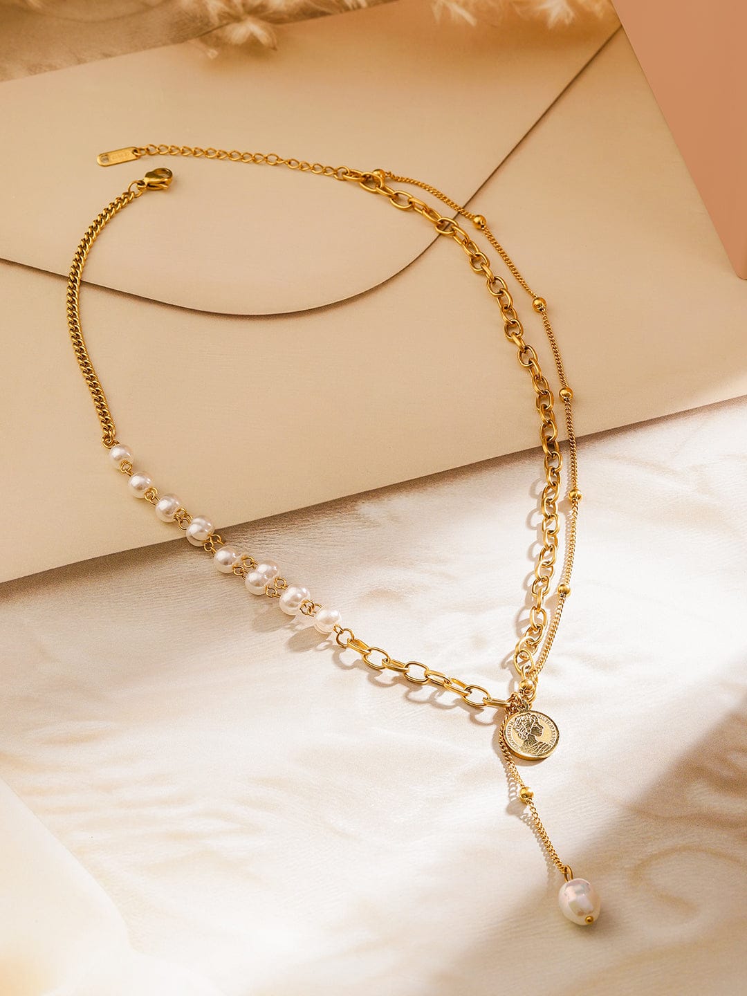 Ivory Beads Elegant Pearl Necklace
