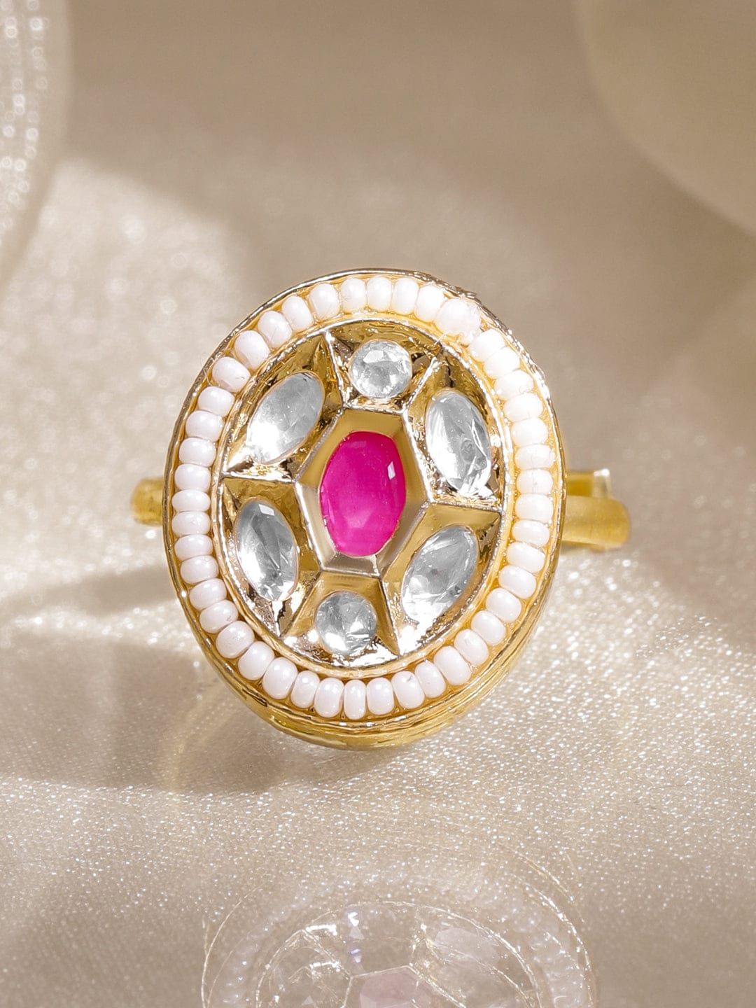 Kundan Adorn Statement Ring
