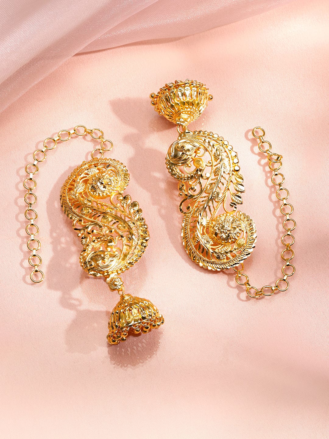 Leaf Filigree Ear-Cuff Jhumka