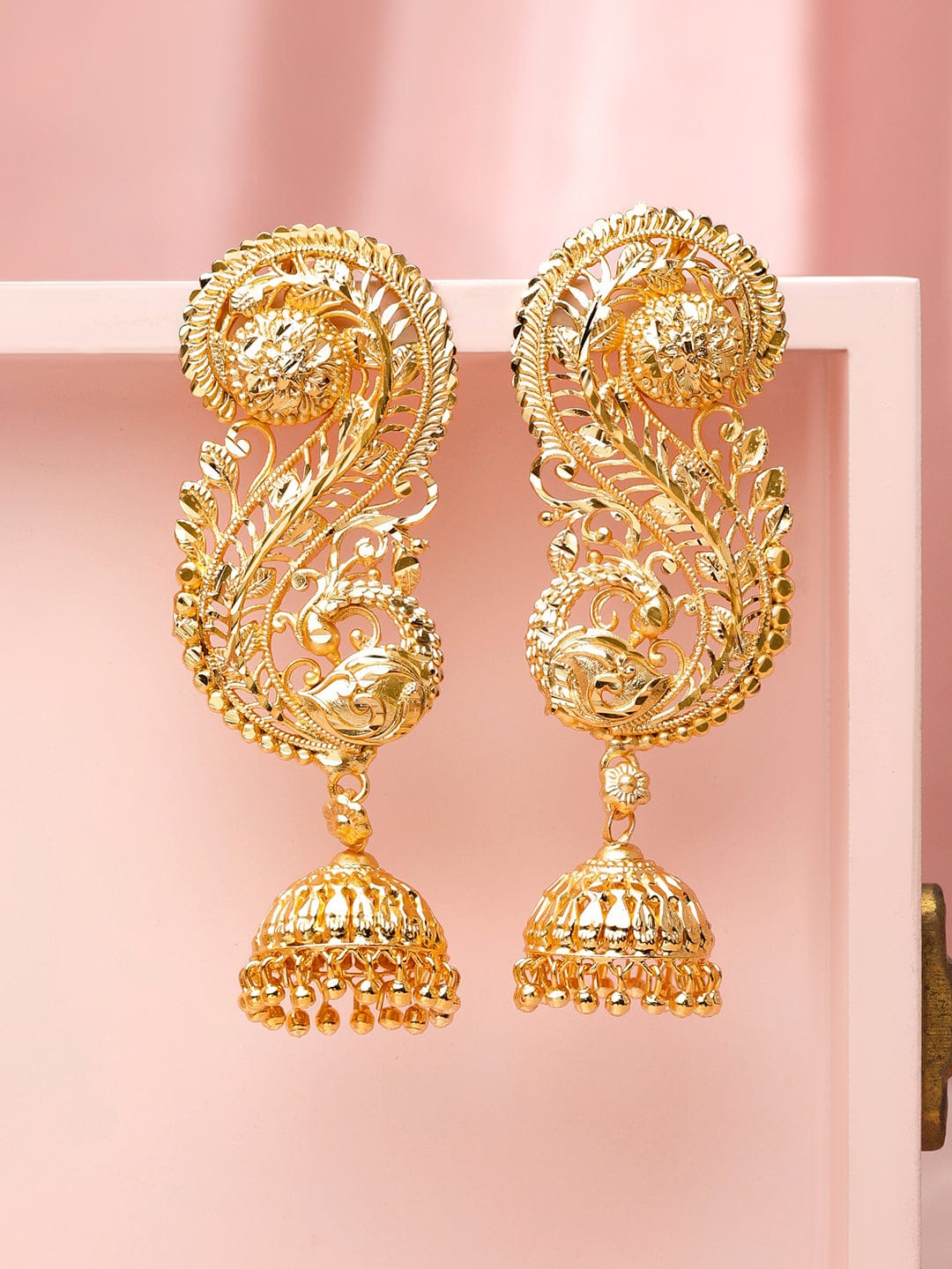 Leaf Filigree Ear-Cuff Jhumka