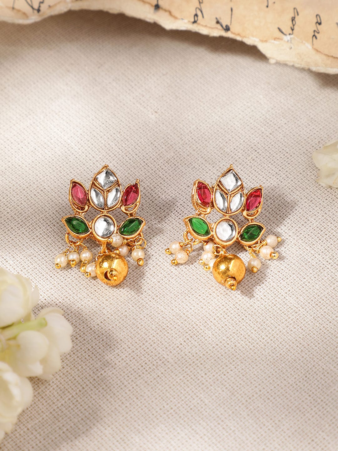 Roses & Regalia Kundan Necklace Set