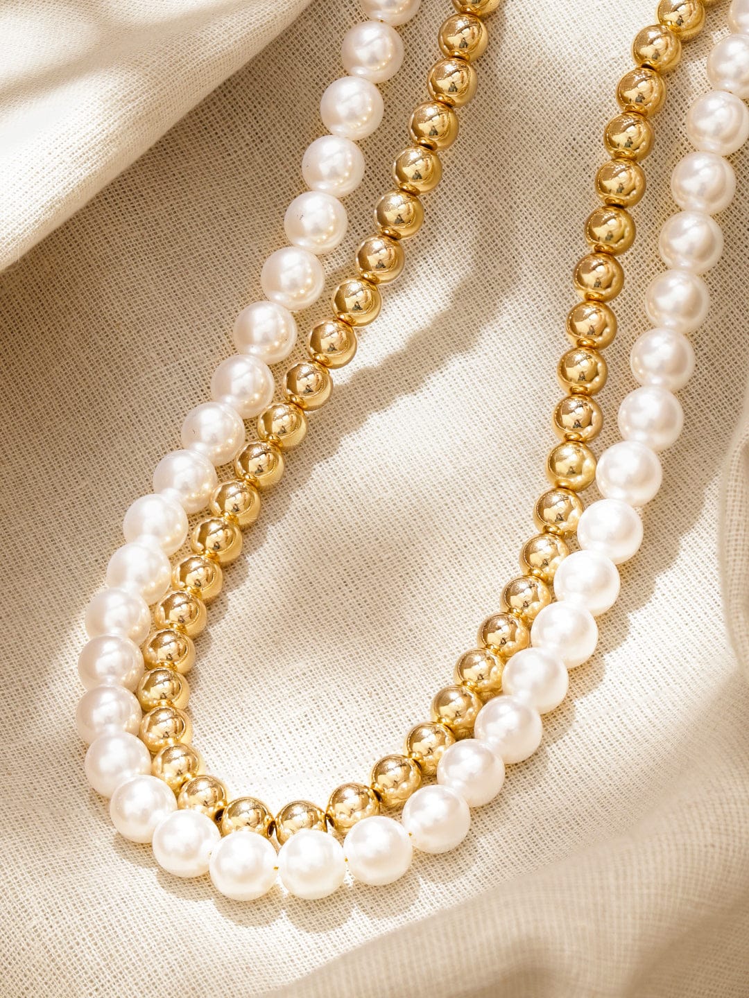 Luxe Pearl Beads Necklace