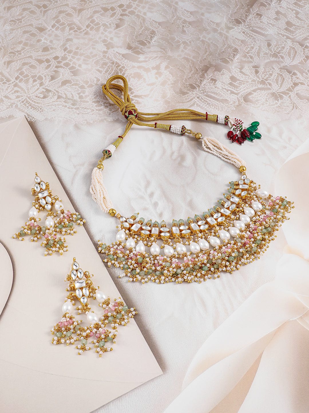 Masterpiece in Gold & Kundan Necklace Set