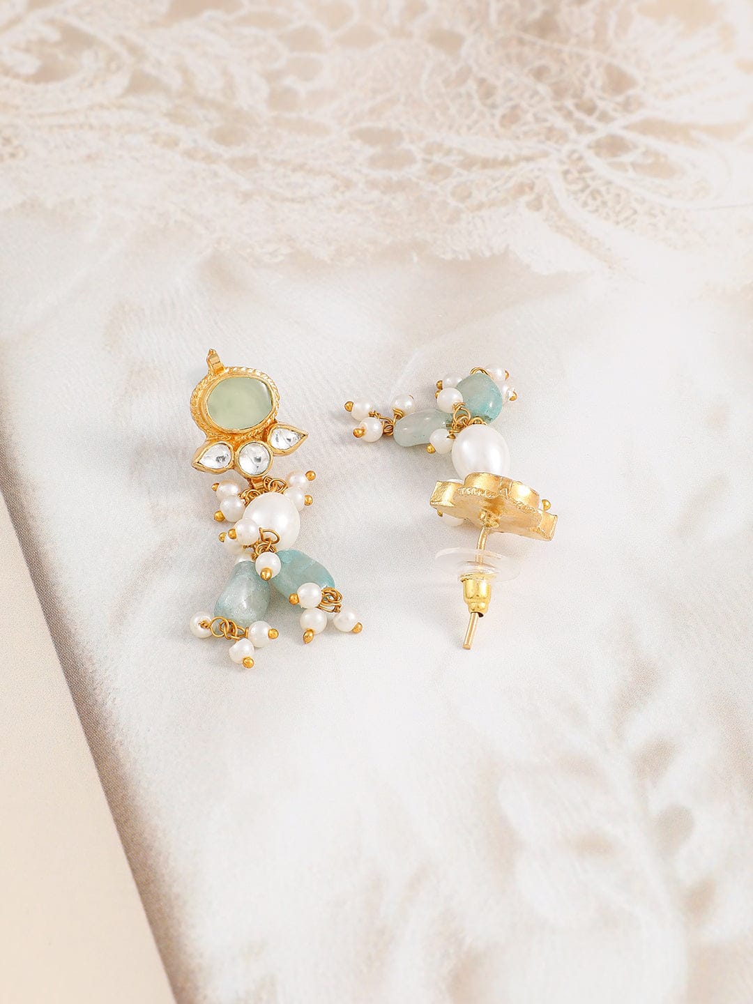 Mint Luxe Kundan Necklace Set