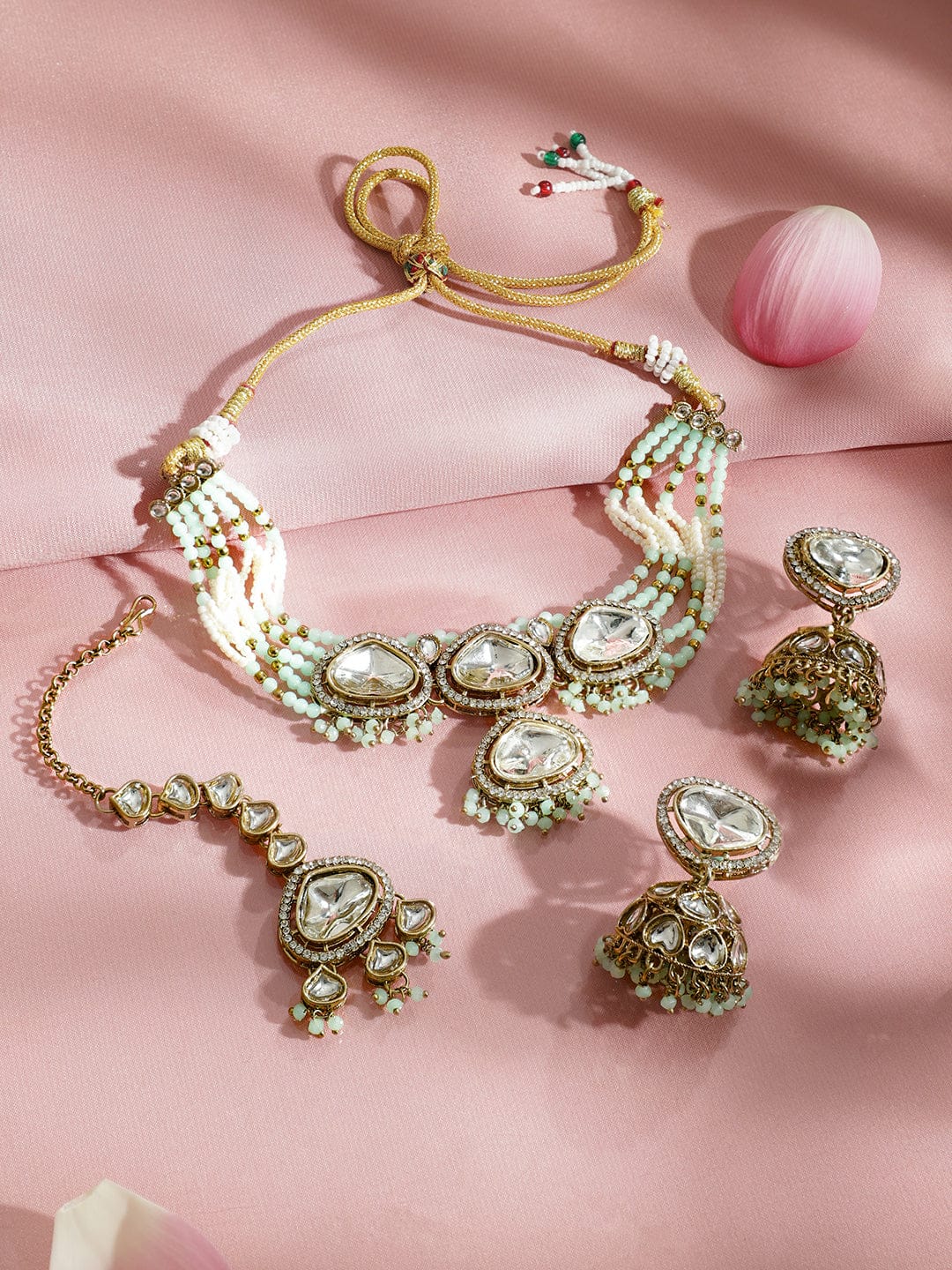 Mint Mirage Kundan Choker Set