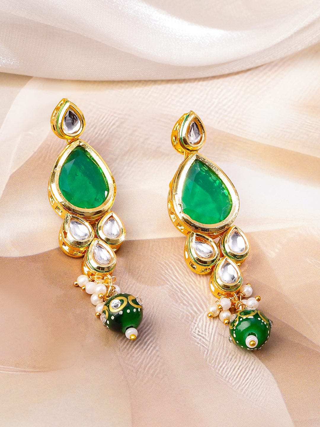 Modern Royal Green Necklace Set