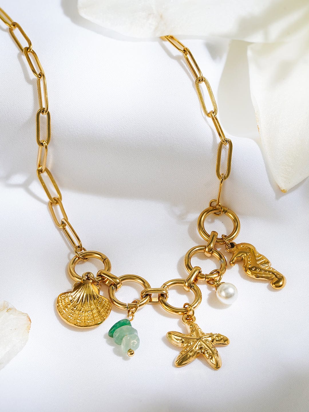 Oceanic Charms Statement Necklace