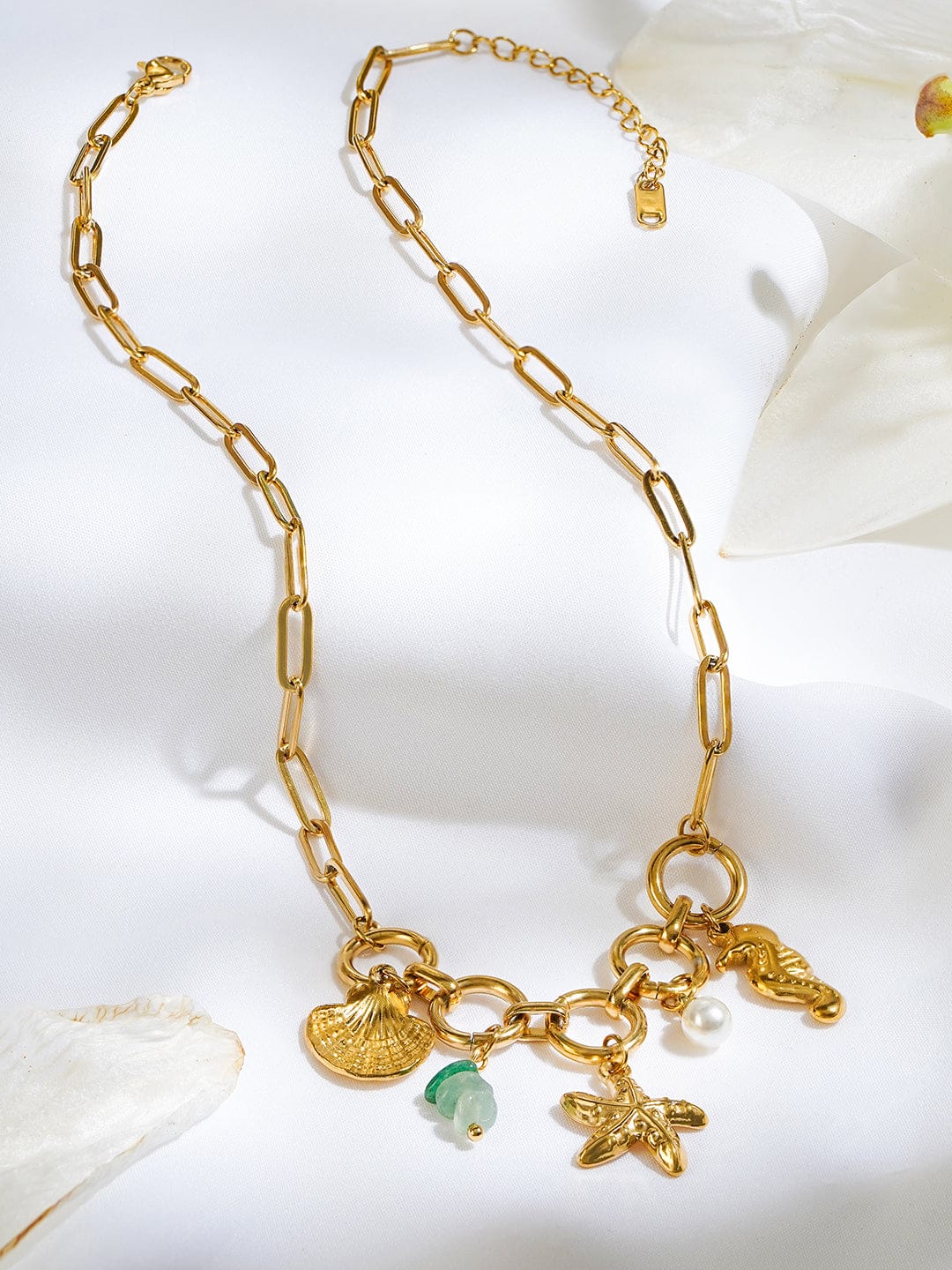 Oceanic Charms Statement Necklace