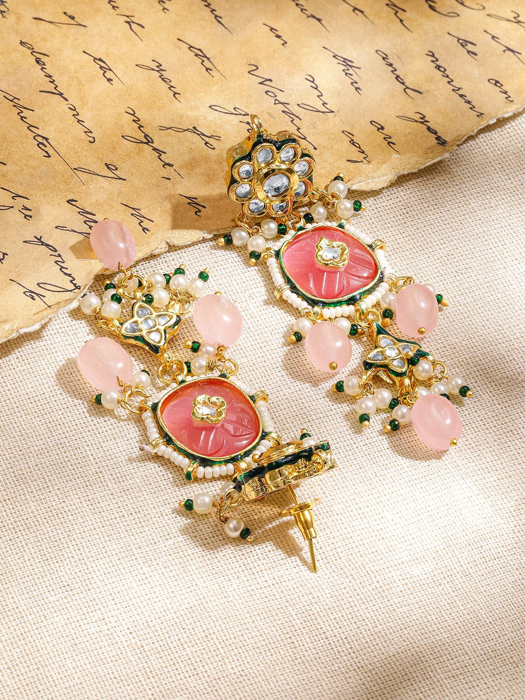 Pastel Bloom Dangle Earrings