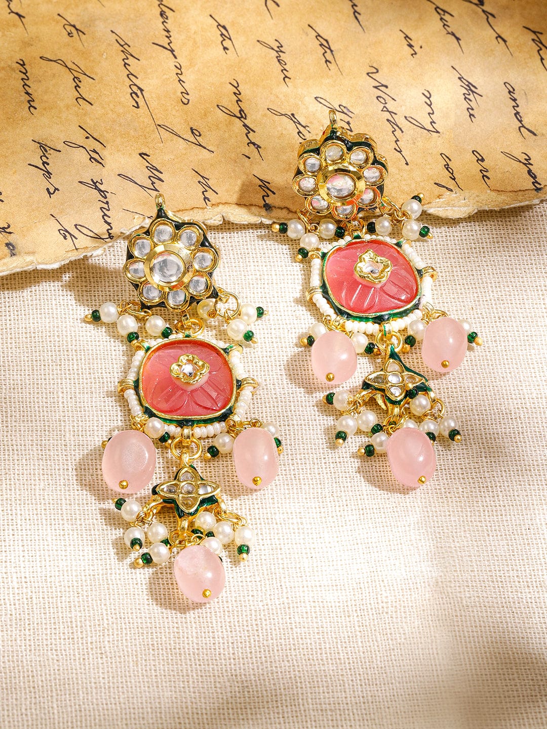 Pastel Bloom Dangle Earrings