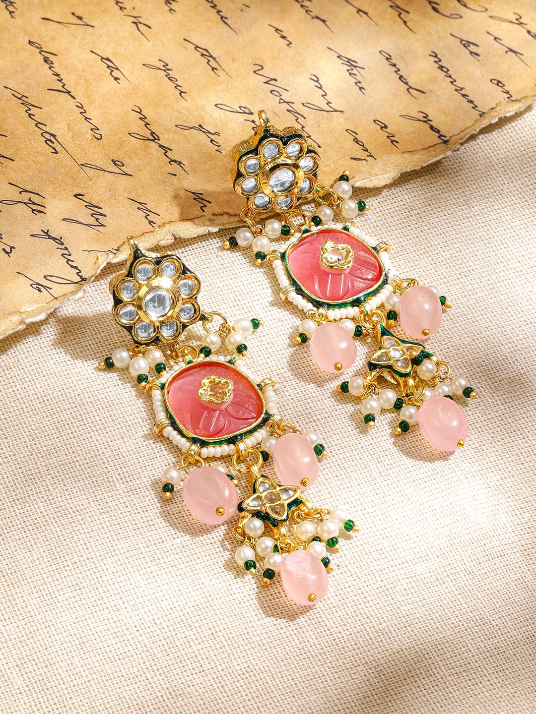 Pastel Bloom Dangle Earrings