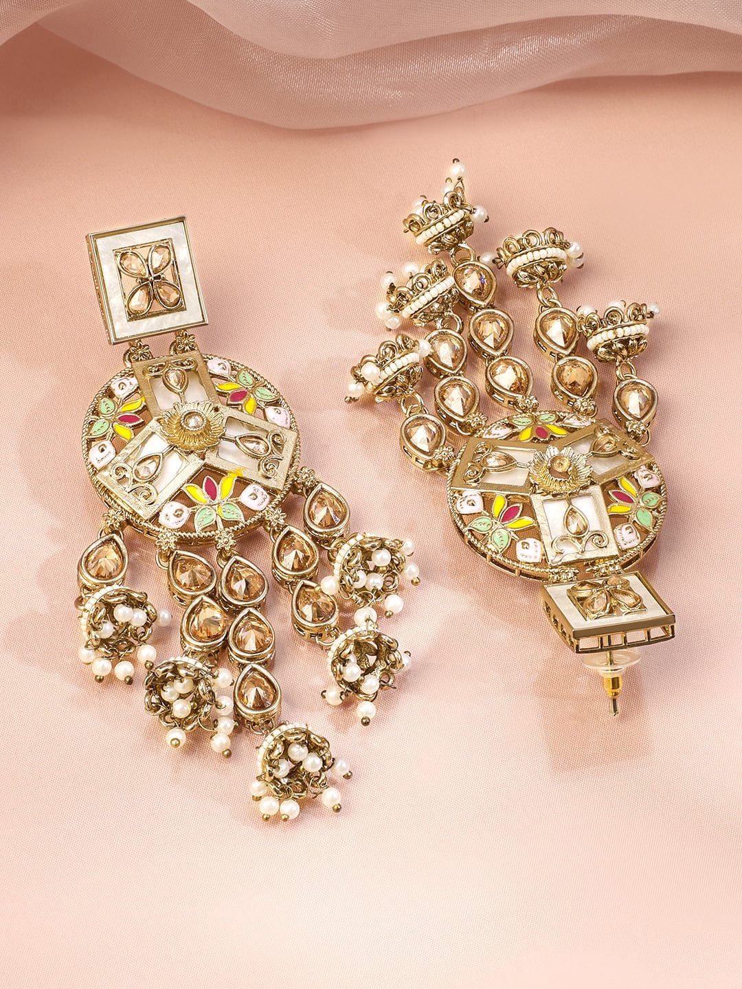 Pearl Grace Multicolour Jhumka