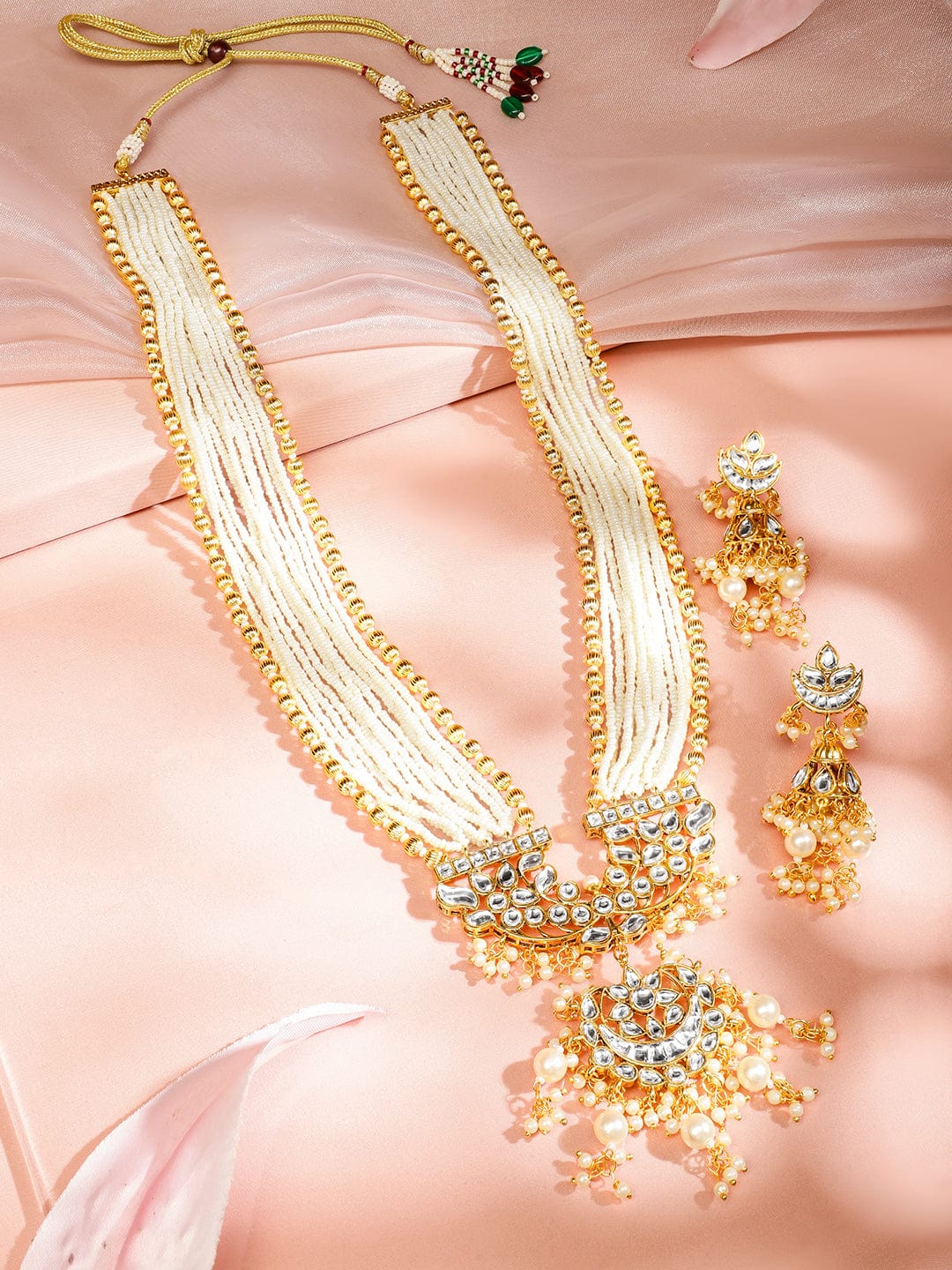 Pearls Fell in Love Kundan Necklace Set