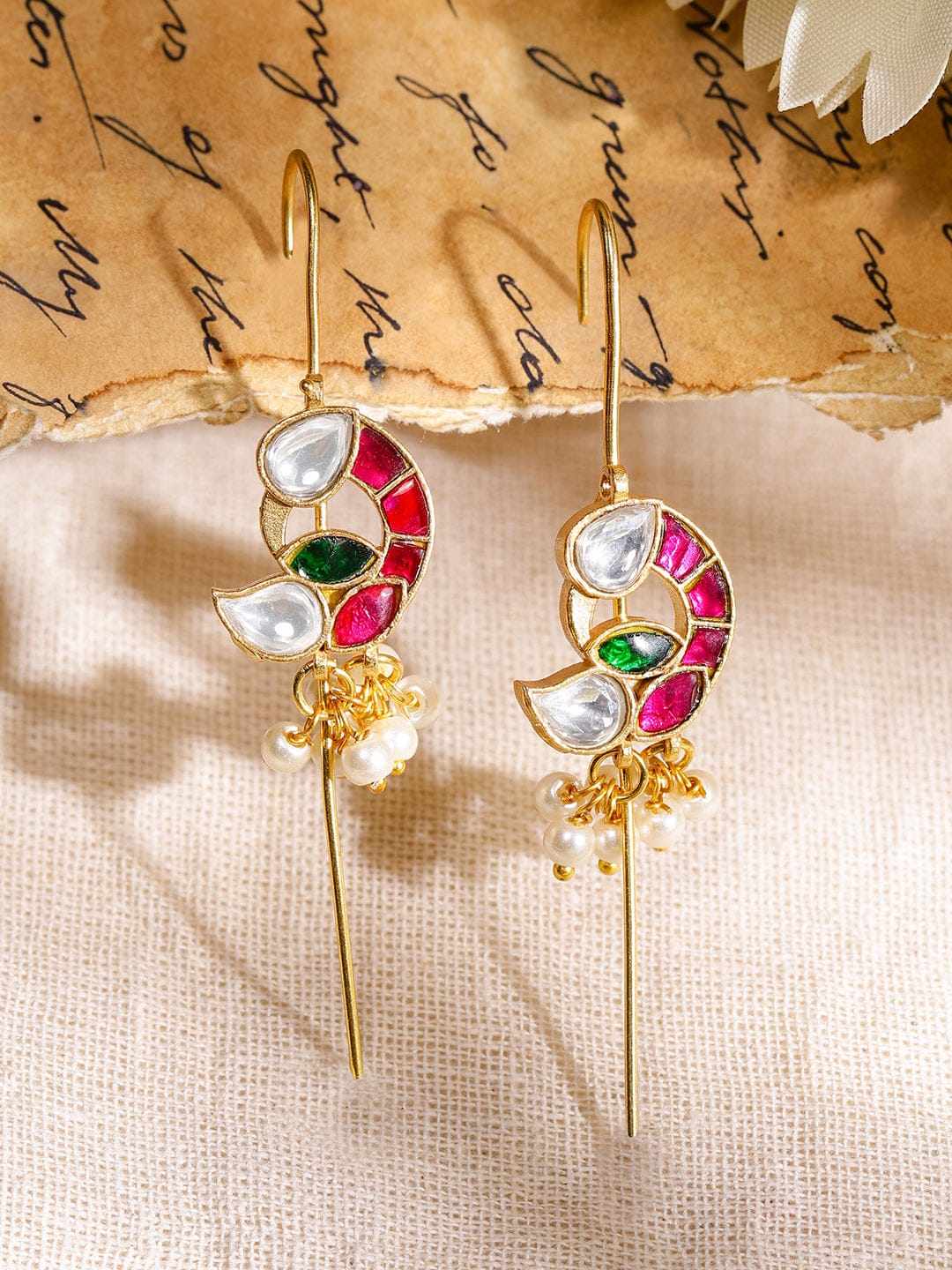 Pink & Green Modern Tradition Earrings