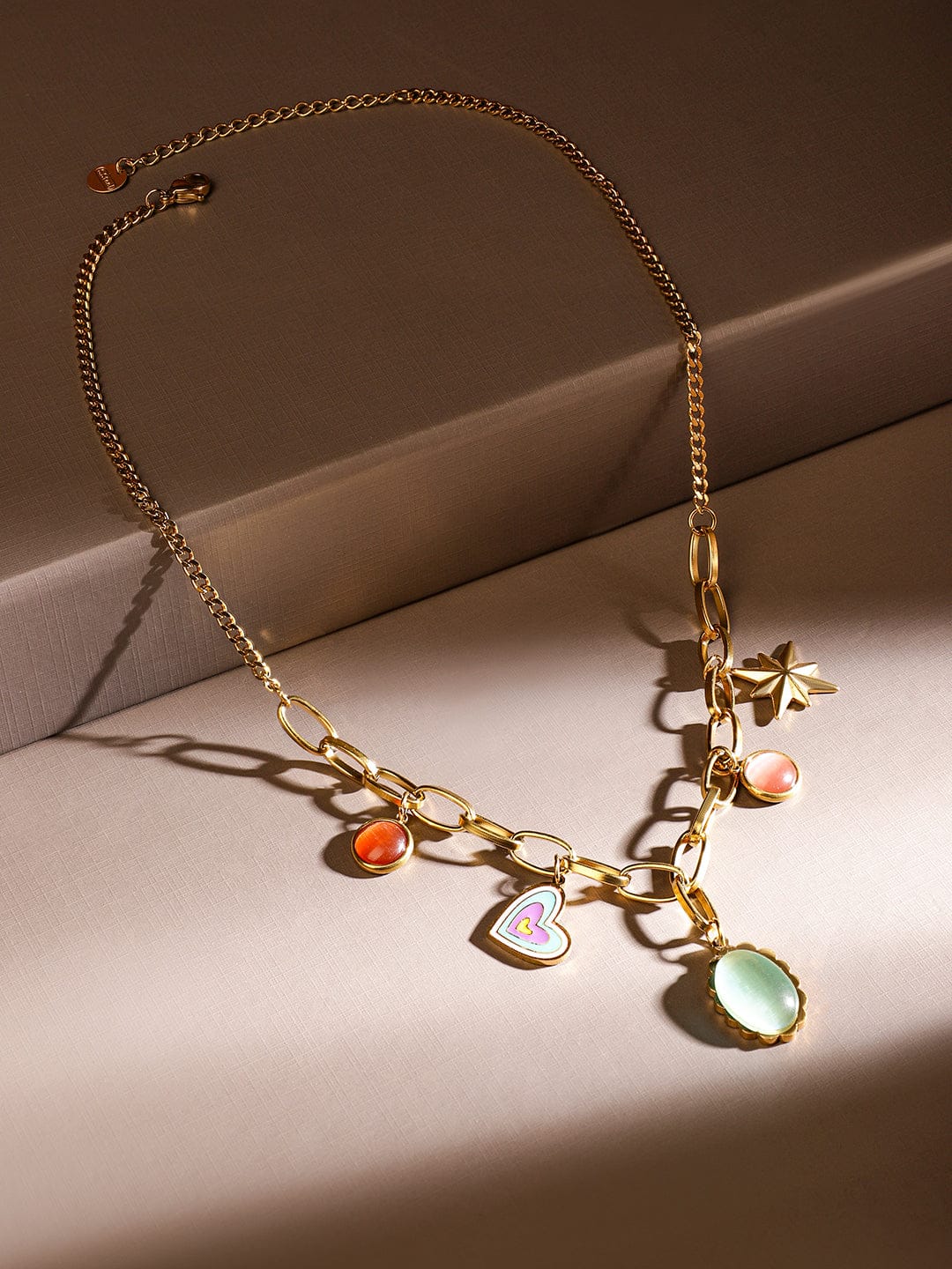 Playful Ocean Charms Multicolour Necklace