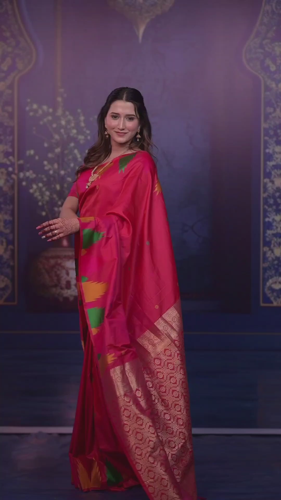 Premium Rani Pink Banarasi Silk Saree for Women