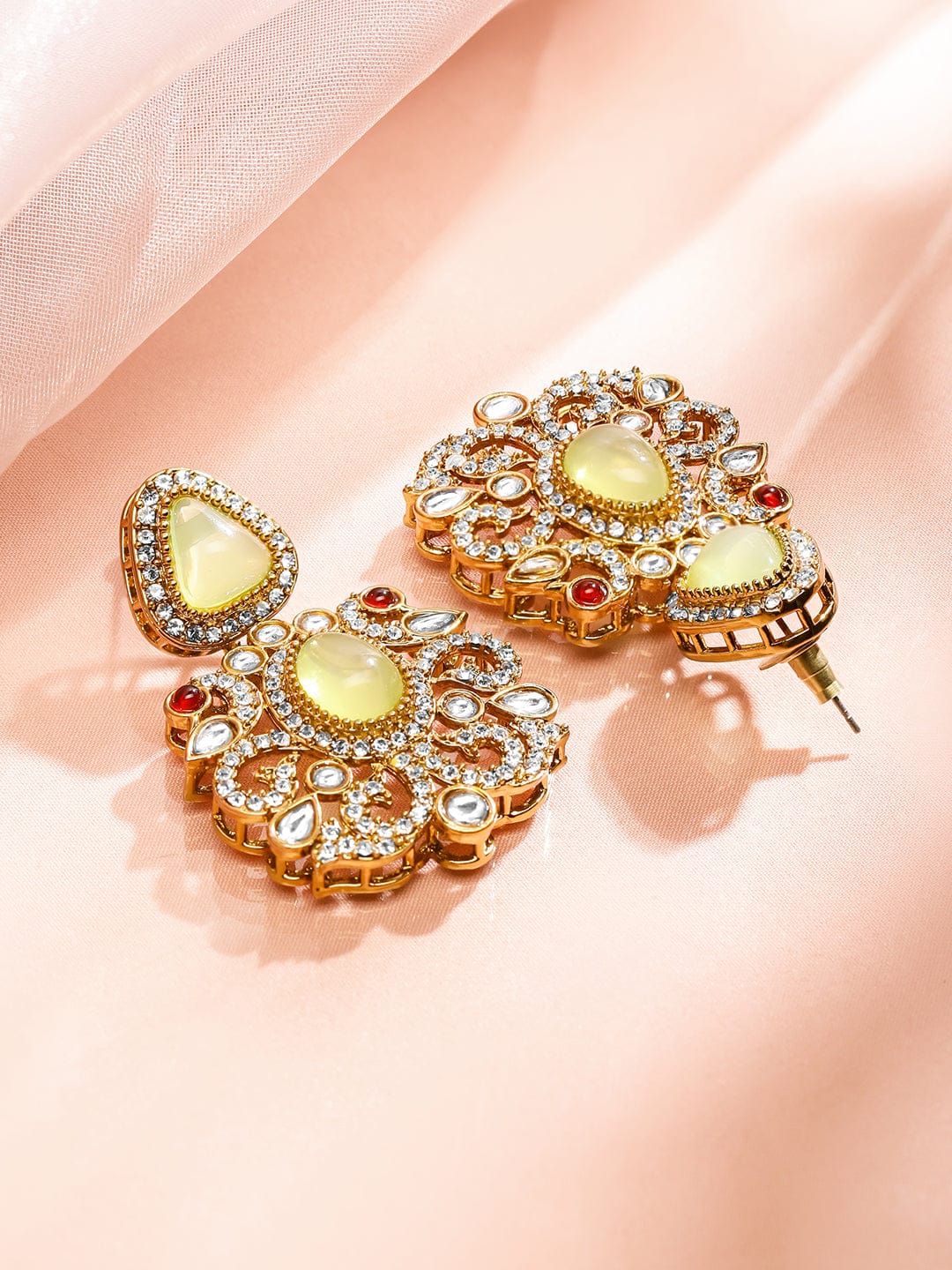 Prismatic Floral American Diamond Zirconia Danglers