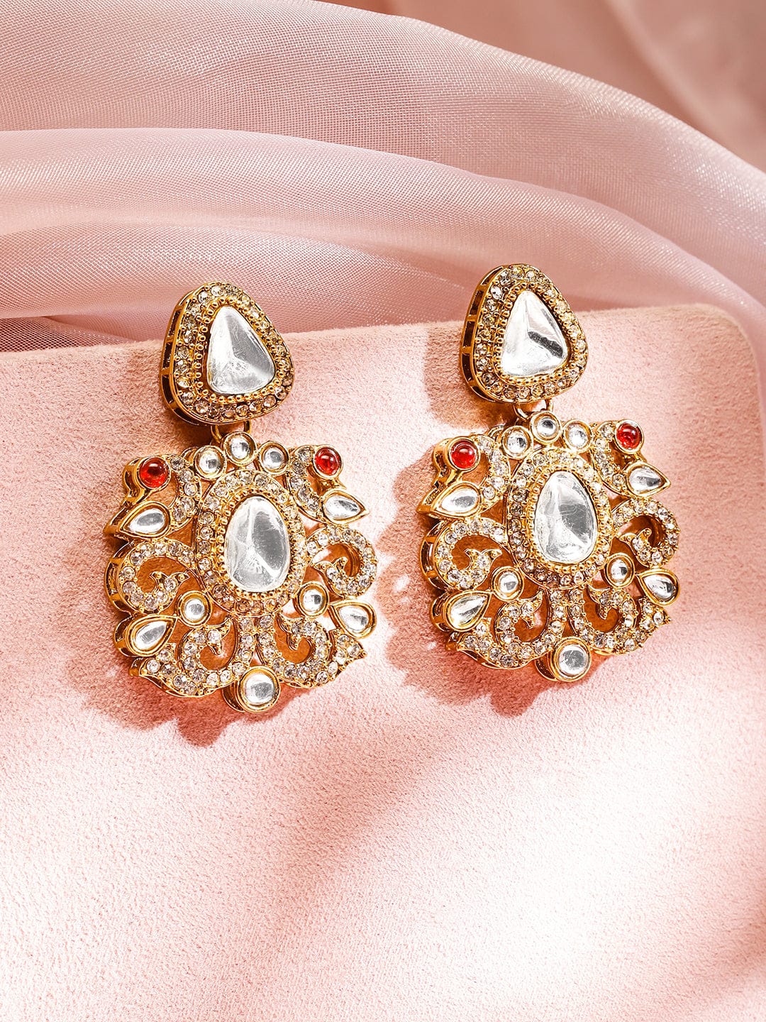 Prismatic Floral American Diamond Zirconia Danglers