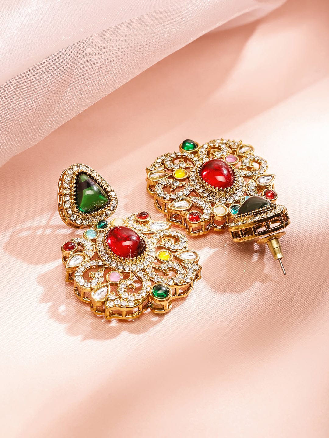 Prismatic Floral American Diamond Zirconia Danglers