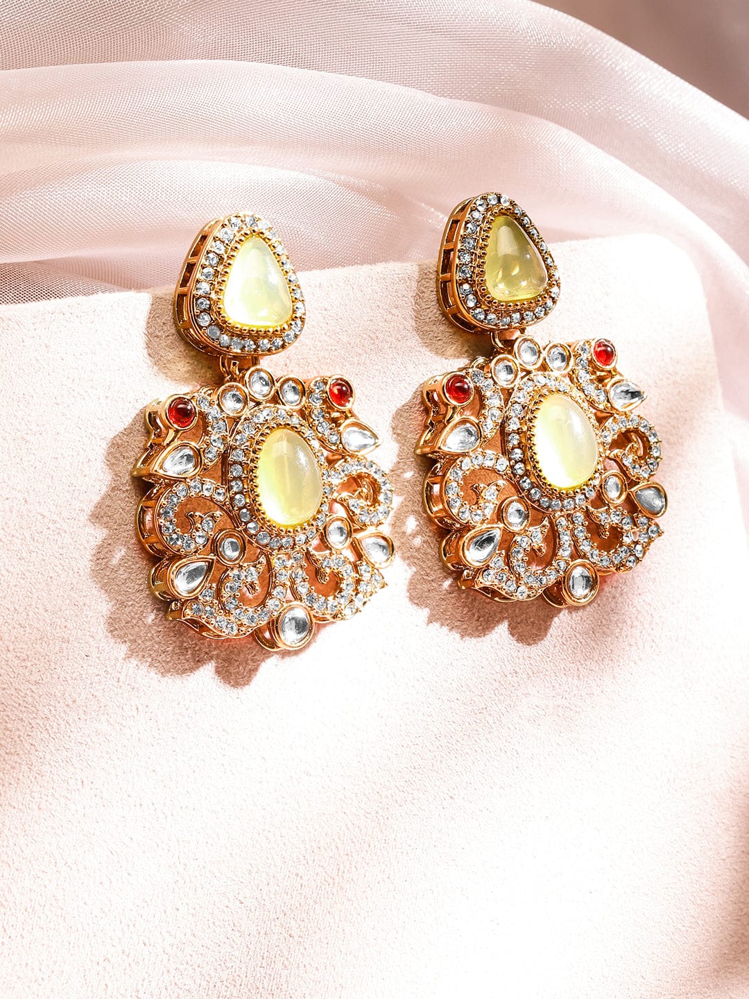 Prismatic Floral American Diamond Zirconia Danglers