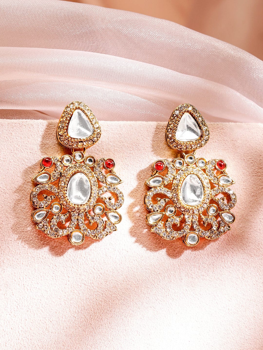 Prismatic Floral American Diamond Zirconia Danglers