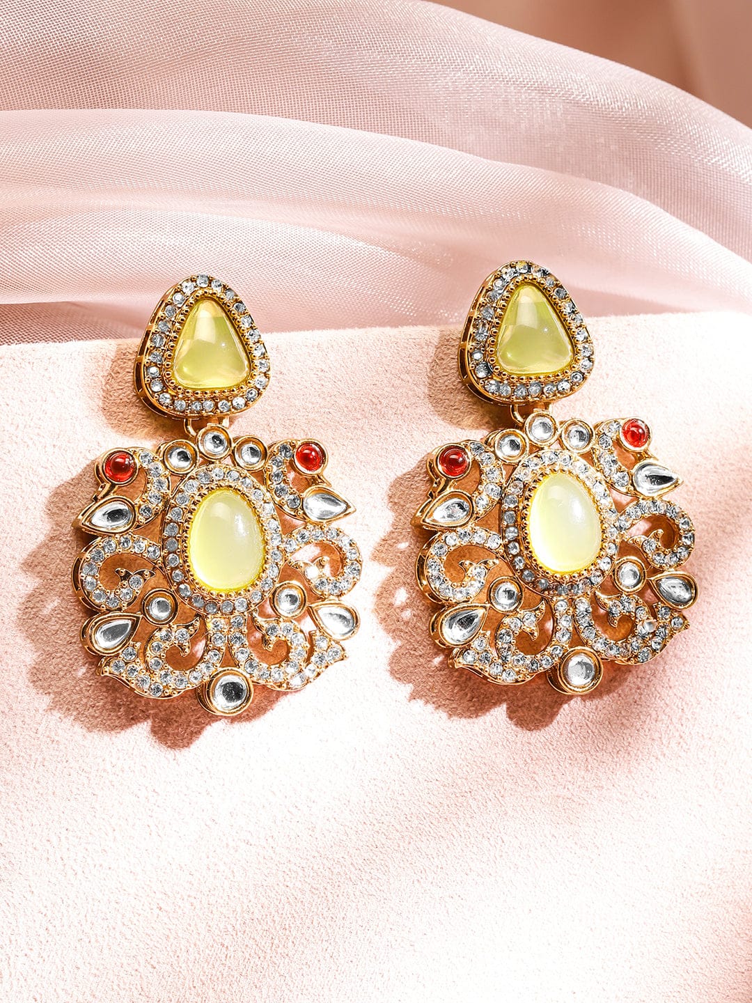 Prismatic Floral American Diamond Zirconia Danglers