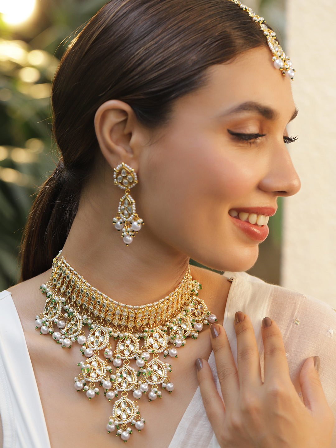 Royal Kundan Choker Necklace Set