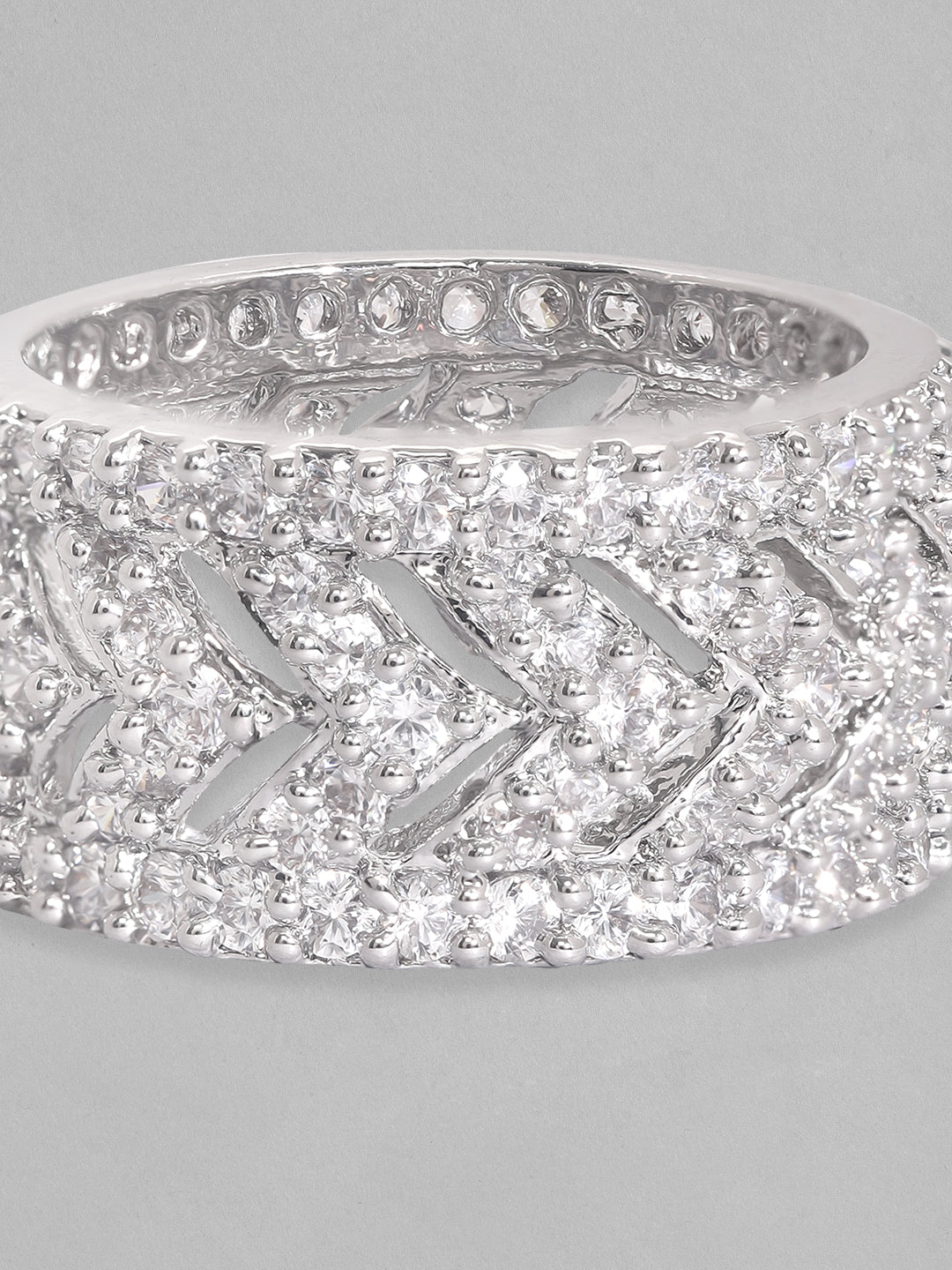 American Diamond Zirconia Statement Ring