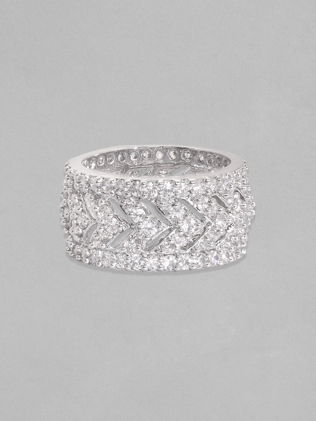 American Diamond Zirconia Statement Ring