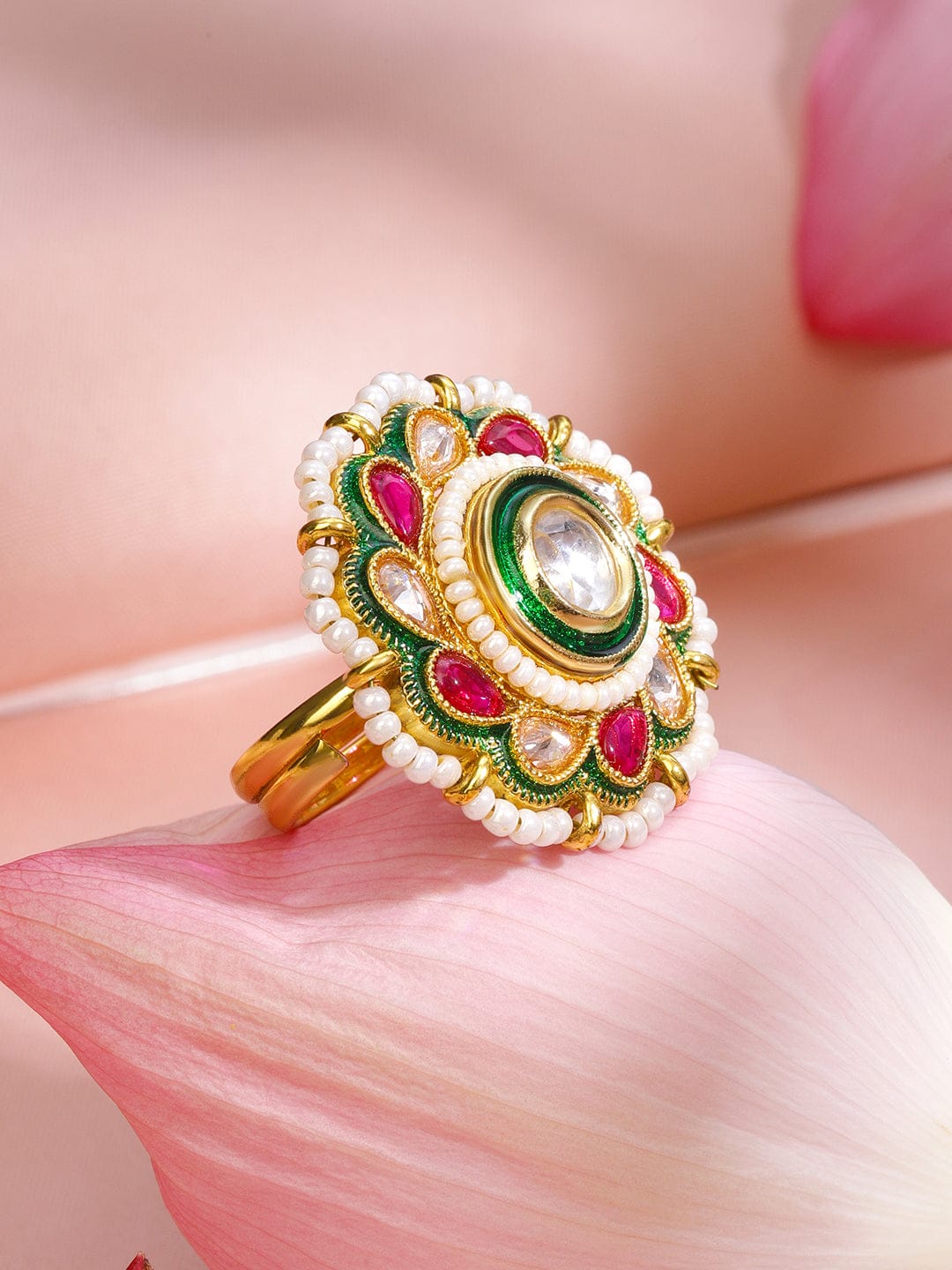 Roses & Regalia Kundan Ring