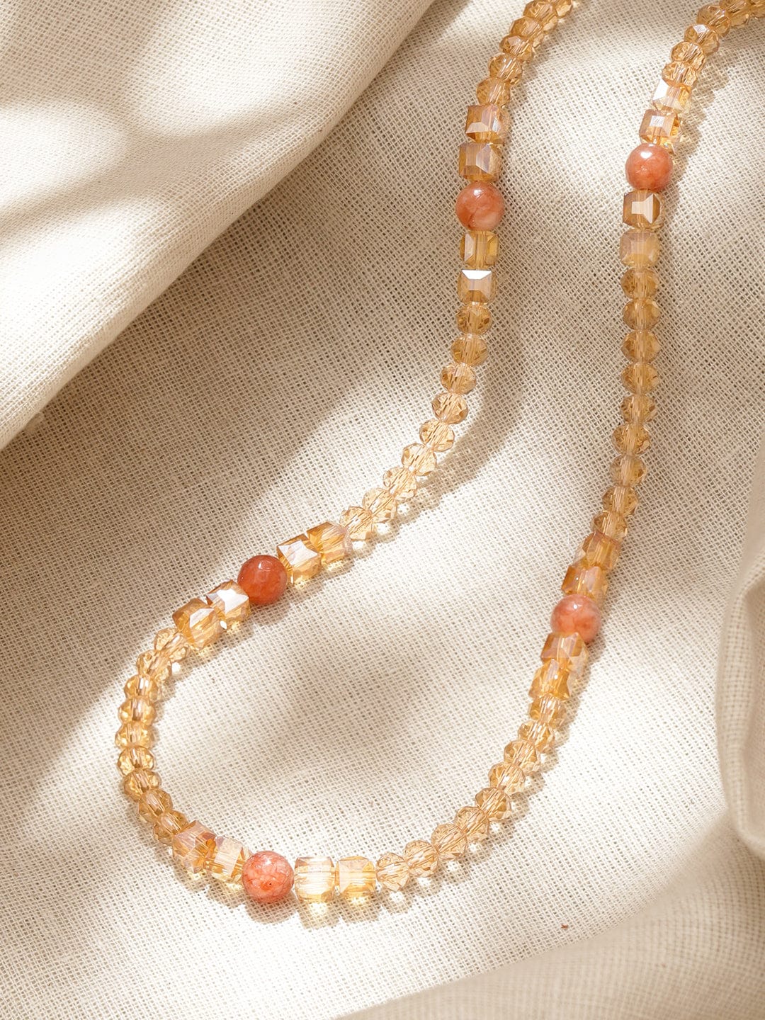 Multicolor Beaded Crystal Necklace
