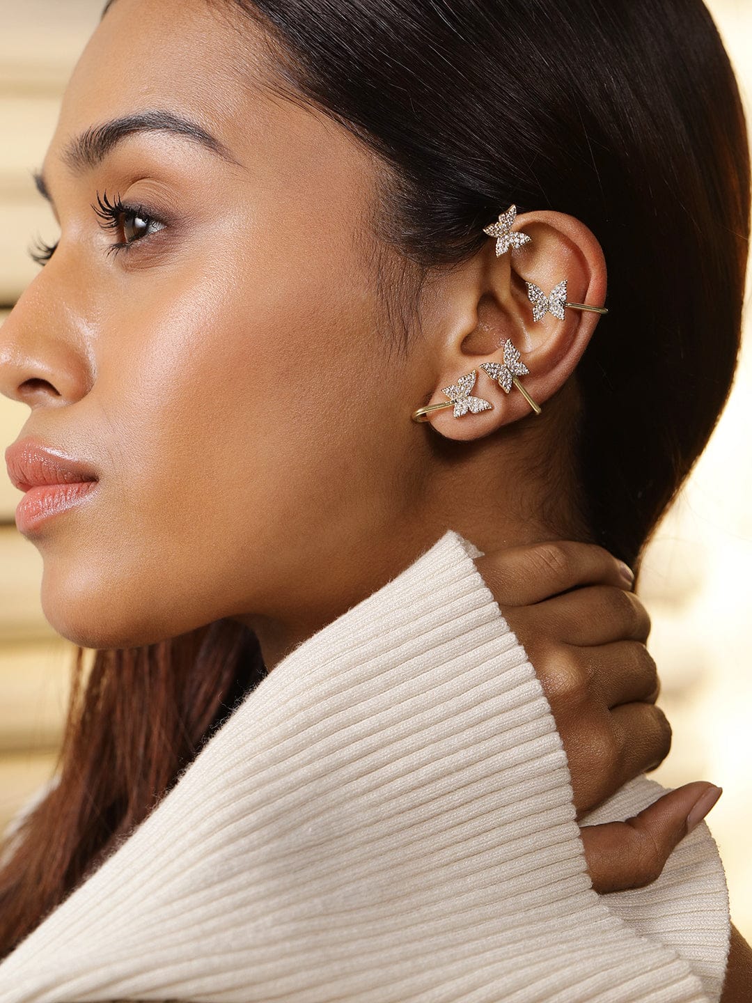 Glamour Glow Butterfly Ear Cuff