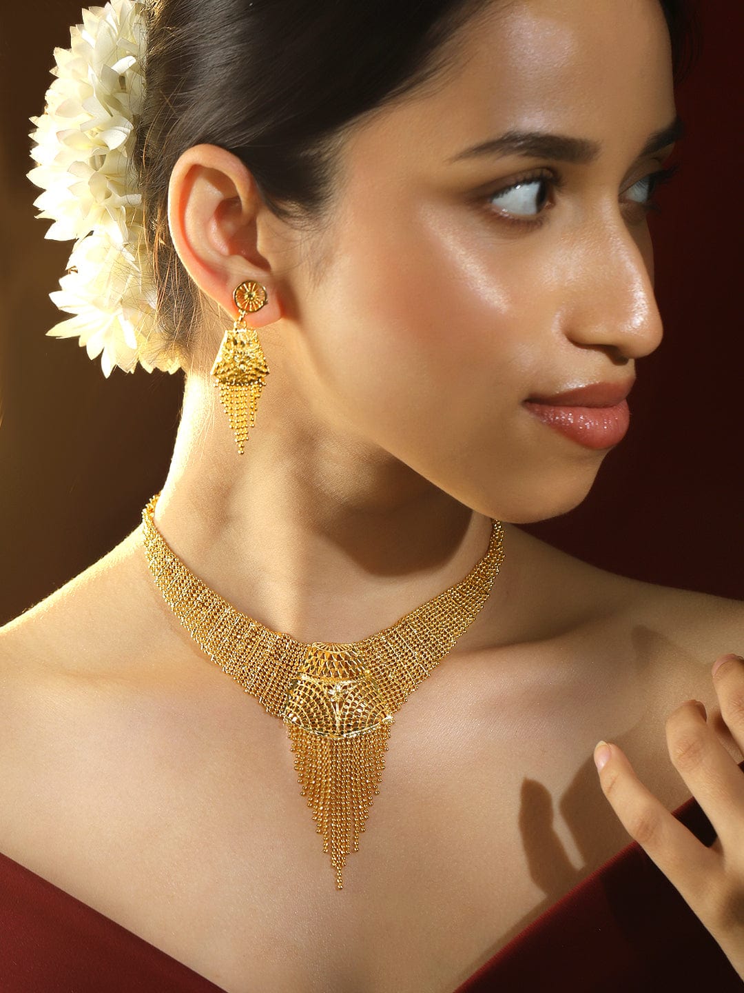 Sunrise Gold Necklace Set