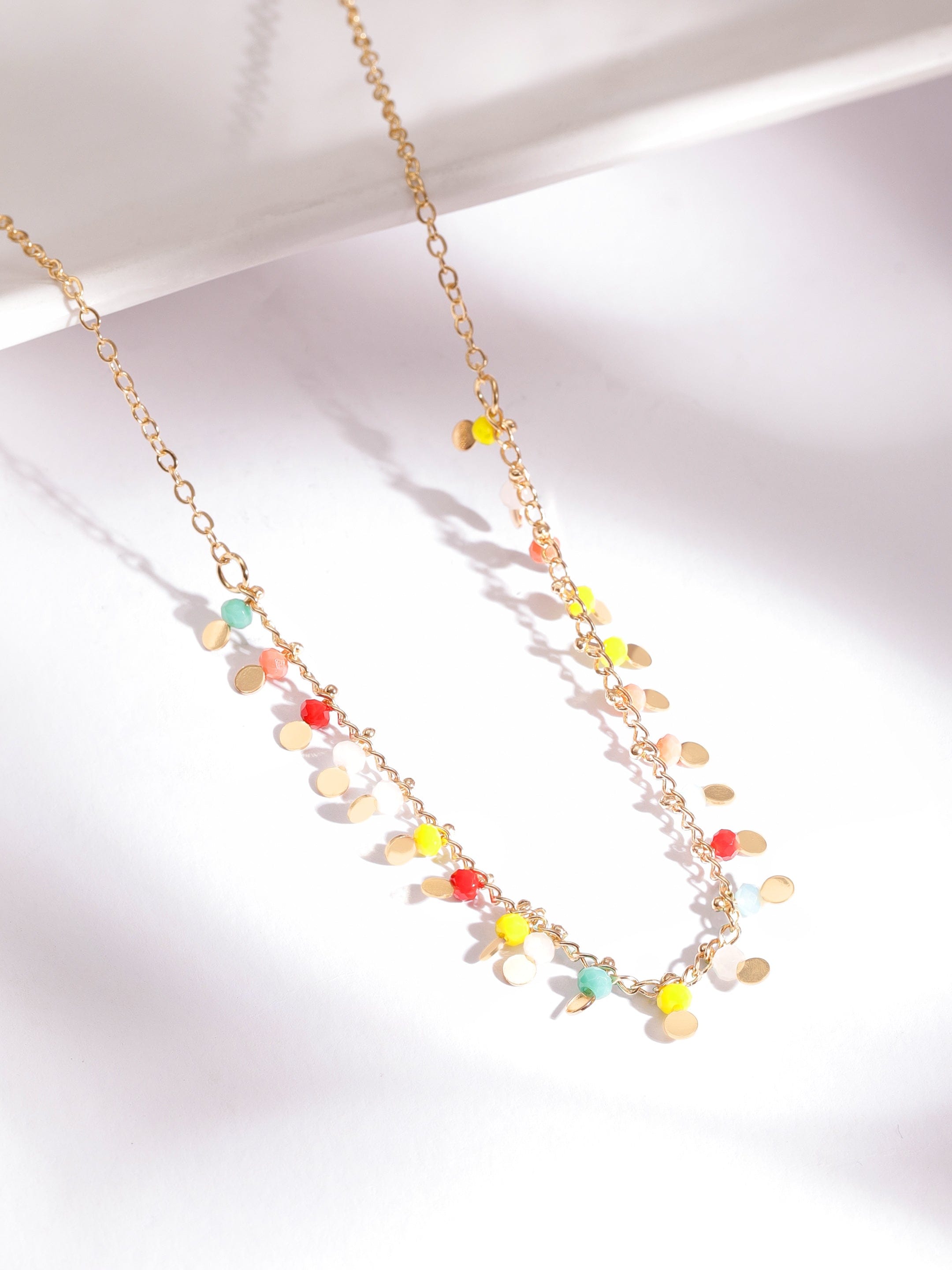 Stunning Multicolour Charms Layered in Chains