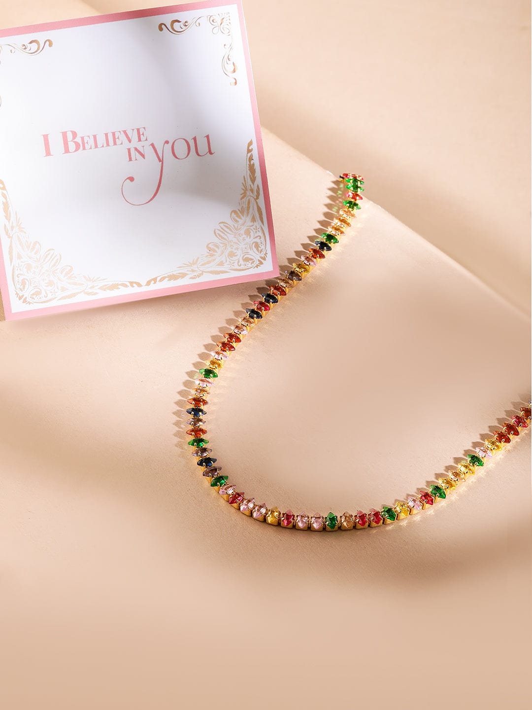 Multi Colored Beaded Necklace