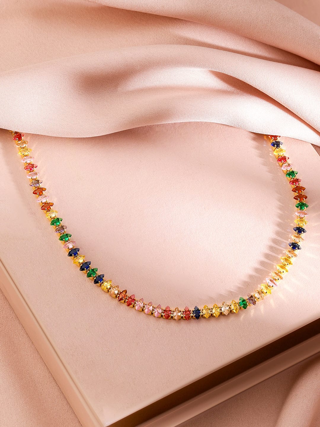 Multi Colored Beaded Necklace