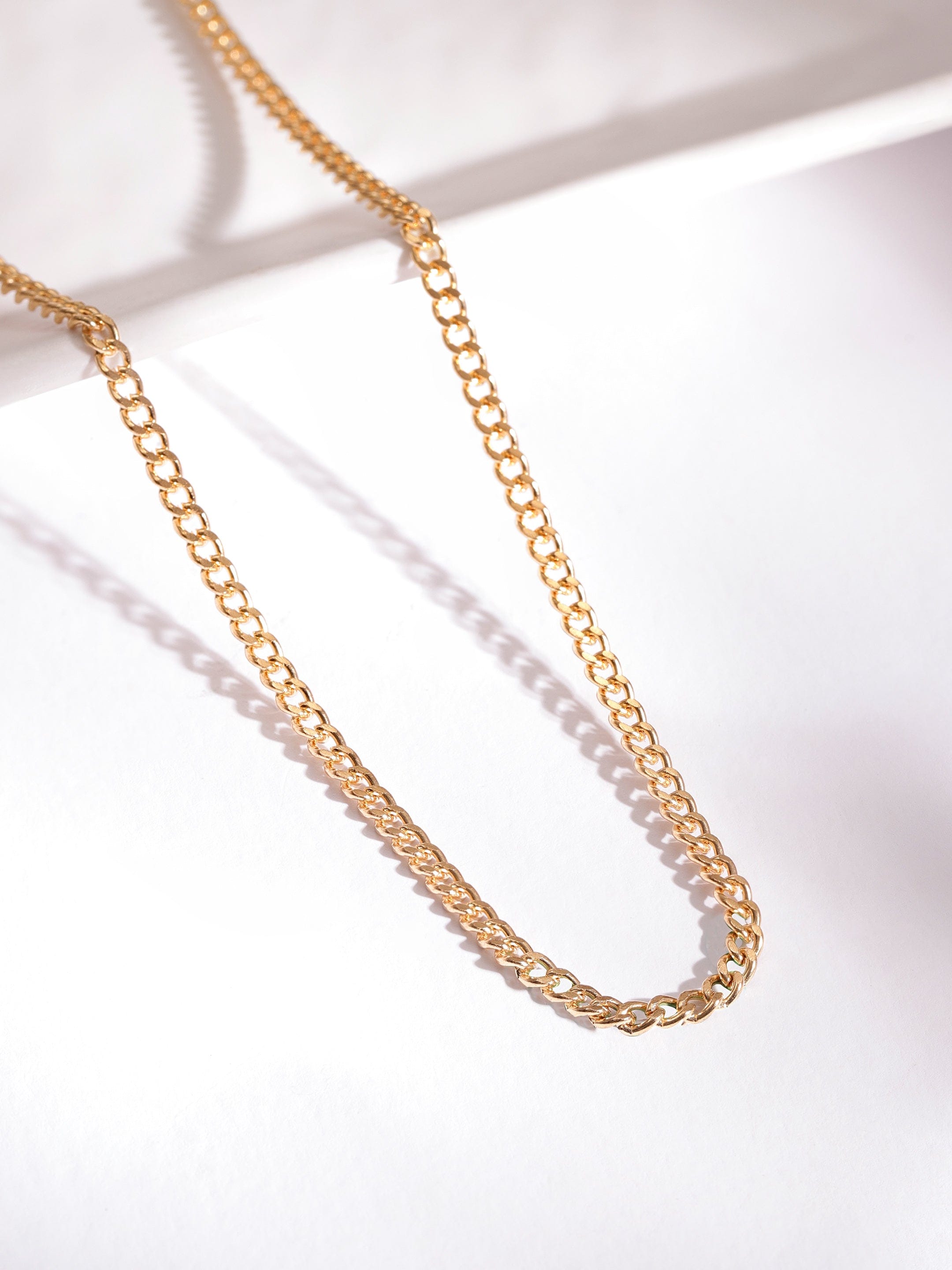 Multicolor Crystal Studded Layered Gold Necklace
