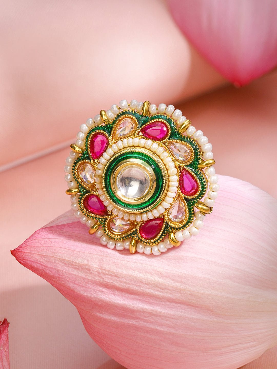 Roses & Regalia Kundan Ring