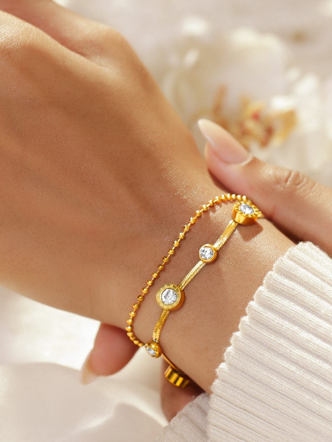 Flashy Charms Gold Plated Bracelet