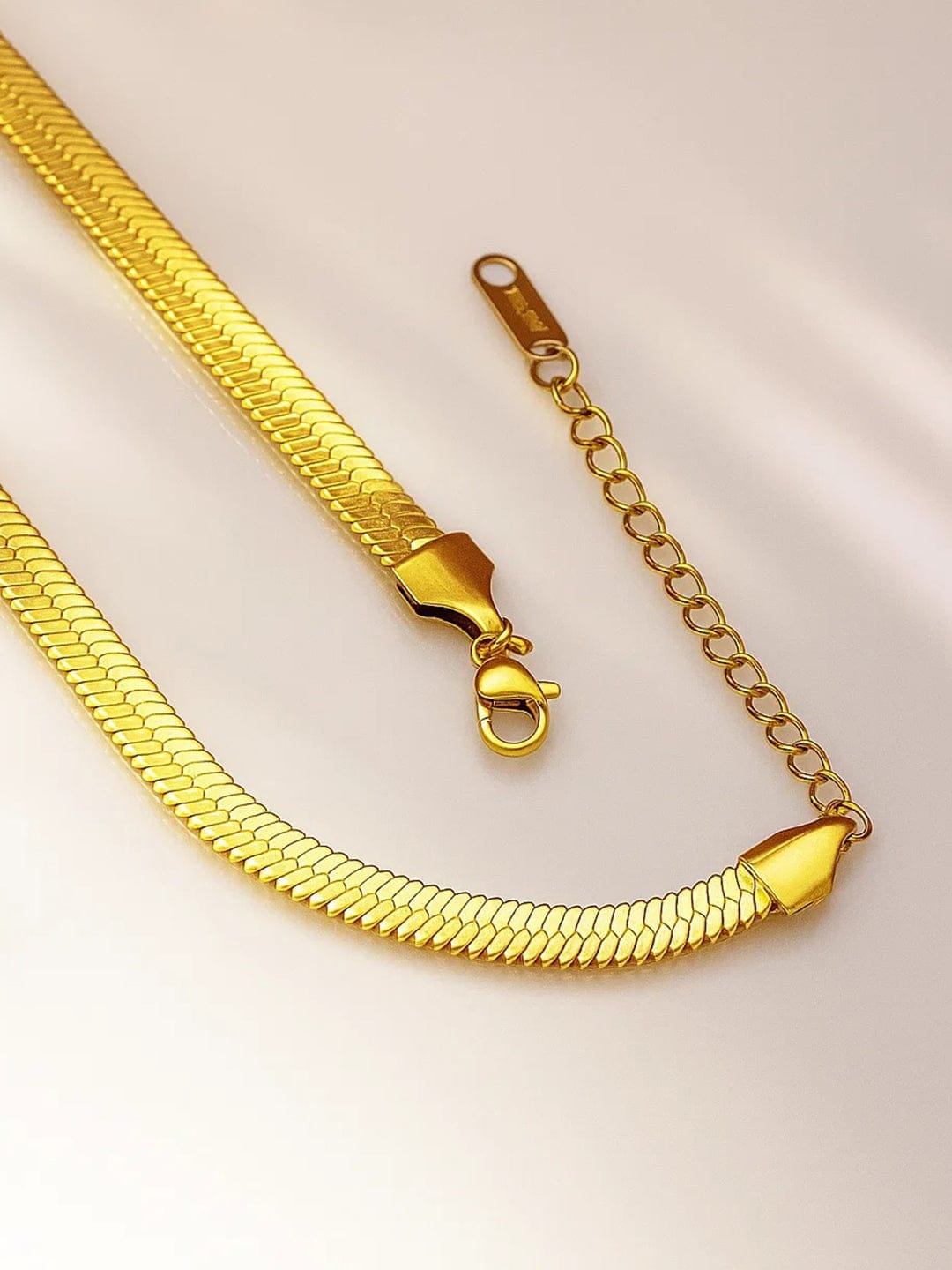 Elegant Green Stainless Steel Necklace