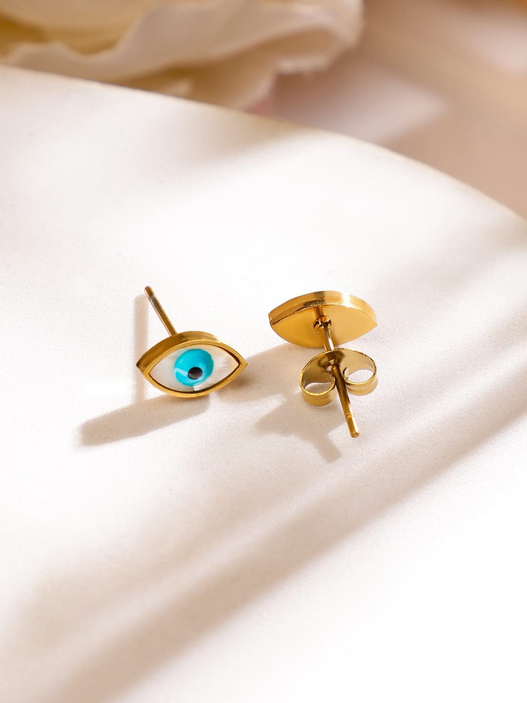 Evil Eye Motif Gold Necklace Set