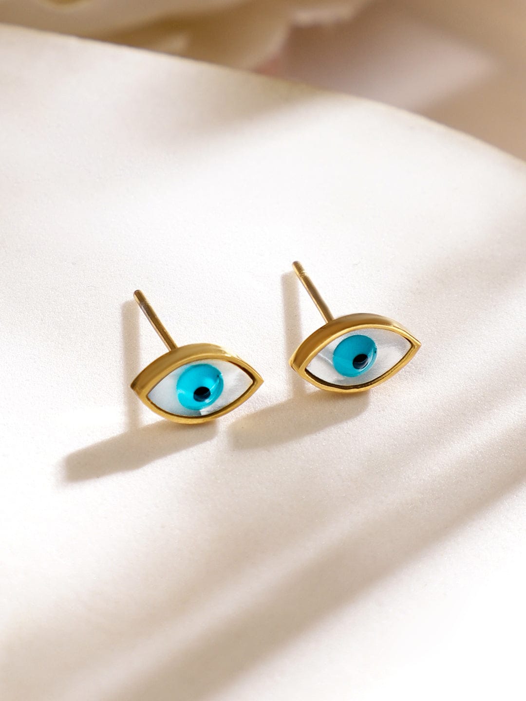 Evil Eye Motif Gold Necklace Set