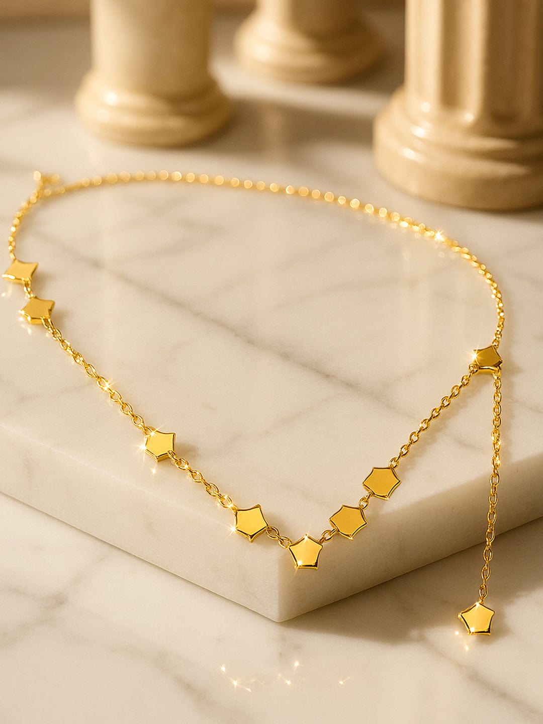 Delicate Start Charms Chain Necklace