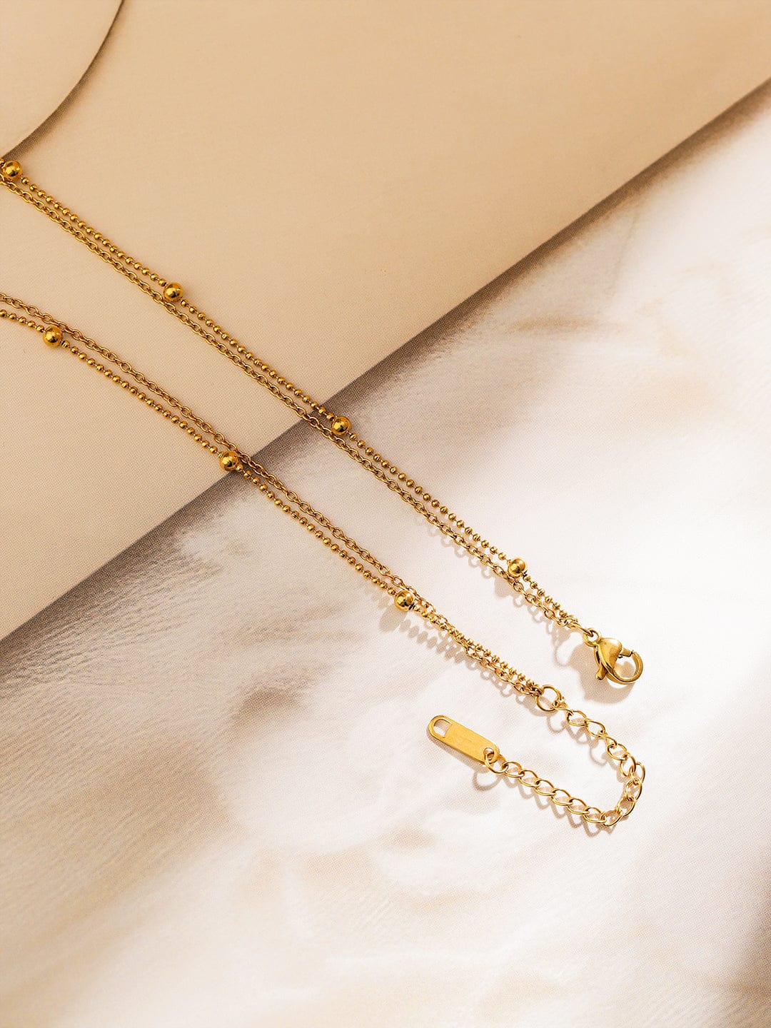 V-Shaped Layered Gold Necklace