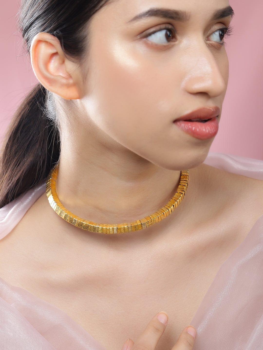 Textured Bold Statement Choker