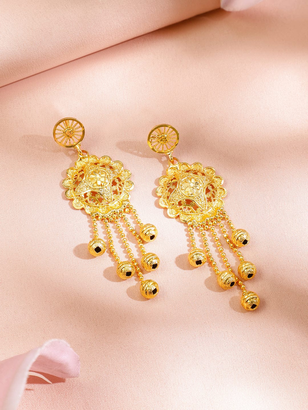 Majestic Palace Golden Necklace Set